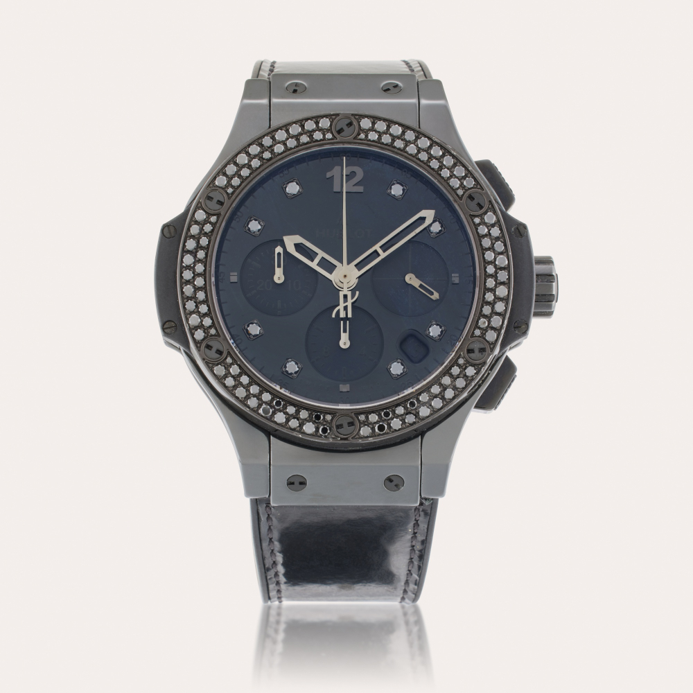Hublot Reference 341.CX.1210.VR.1100 Big Bang | A titanium, ceramic, and diamond-set automatic chronograph wristwatch with date, Circa 2010