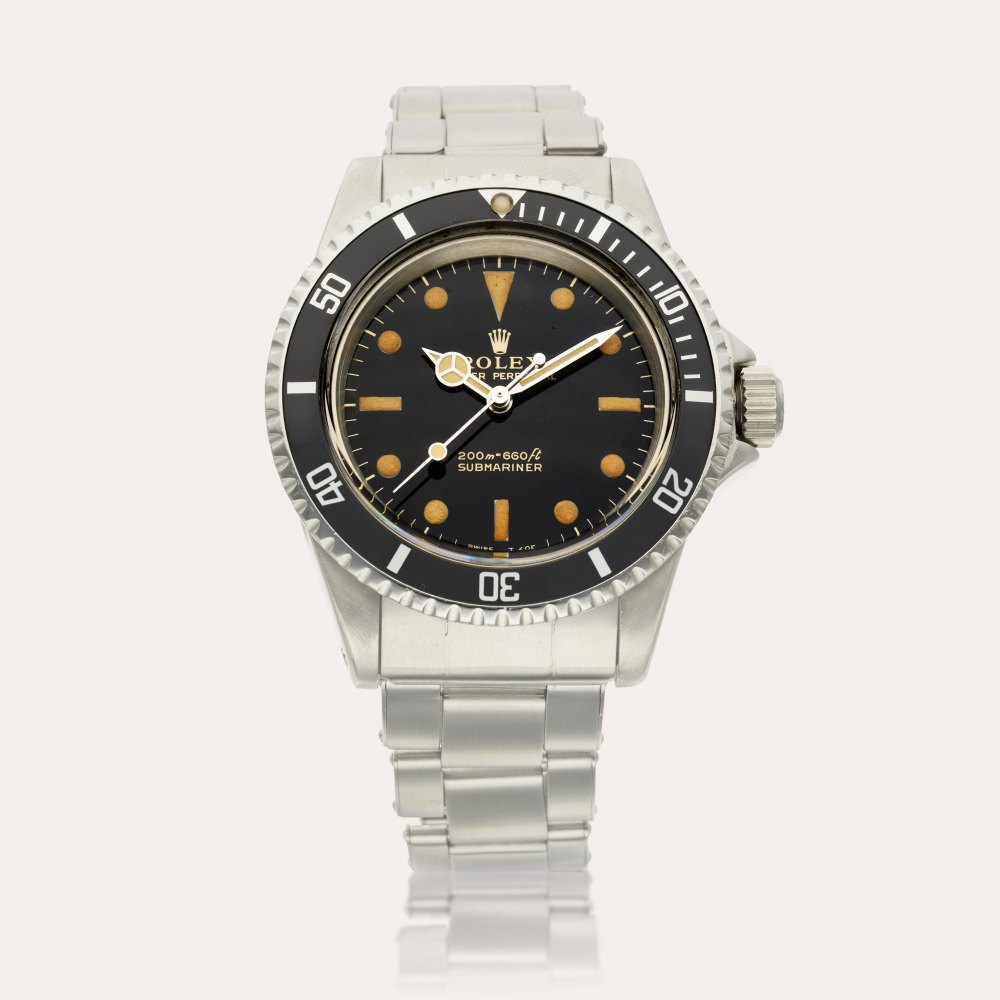 Rolex Reference 5513 Submariner | A stainless steel automatic wristwatch with bracelet, Circa 1966