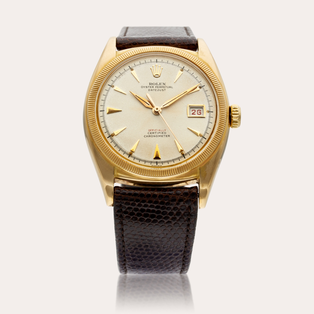 Rolex Reference 6105 Datejust | A yellow gold automatic wristwatch with date, Circa 1954