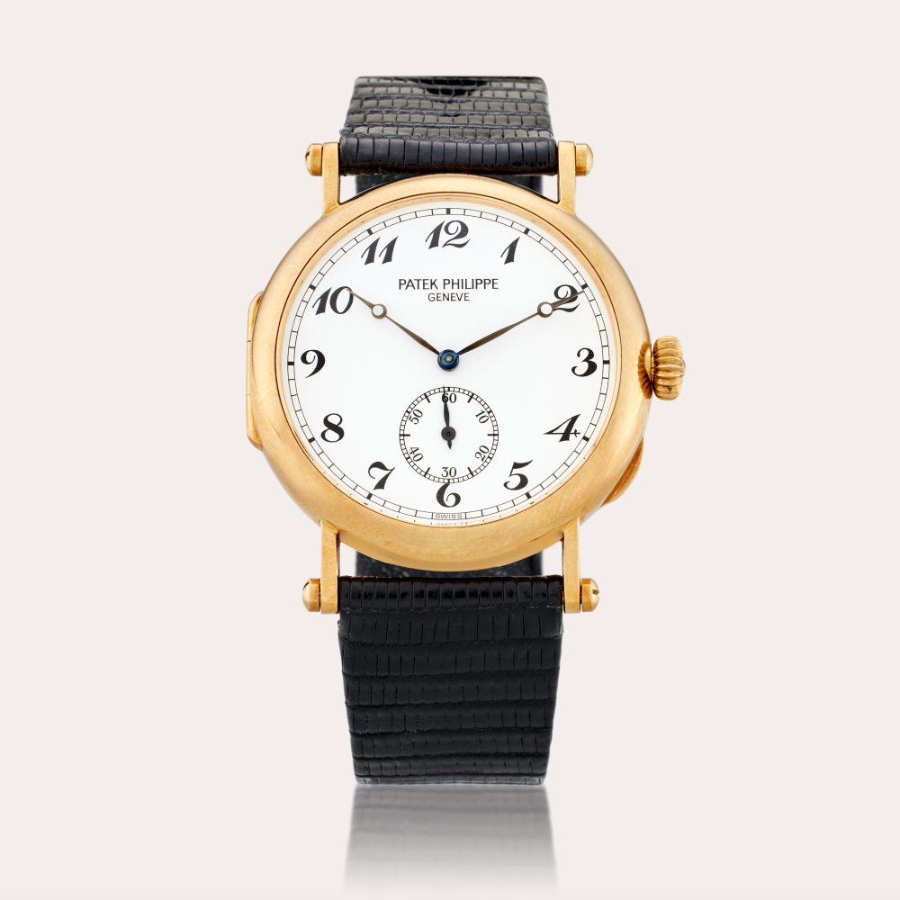 Patek Philippe Reference 3960 150th Anniversary Officer | A limited edition yellow gold wristwatch, Circa 1989