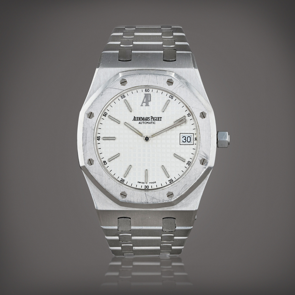 Royal Oak 'Jumbo albino', reference 15202ST.OO.0944ST.01 Montre bracelet en acier avec date | Stainless steel wristwatch with date and bracelet Vers 2007 | Circa 2007