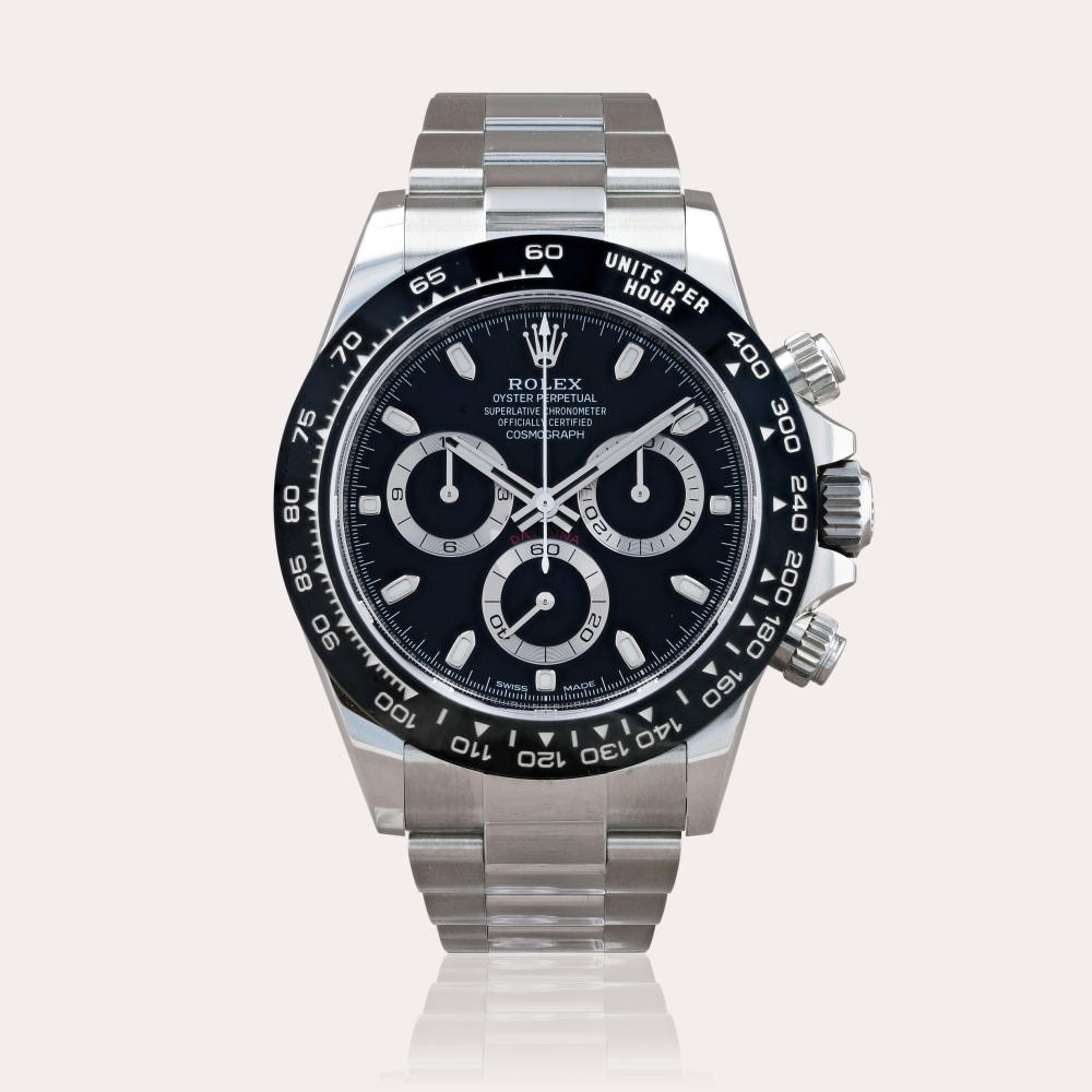 Rolex Daytona, reference 116500LN Montre bracelet chronographe en acier | Stainless steel chronograph wristwatch with bracelet Vers 2022 | Circa 2022
