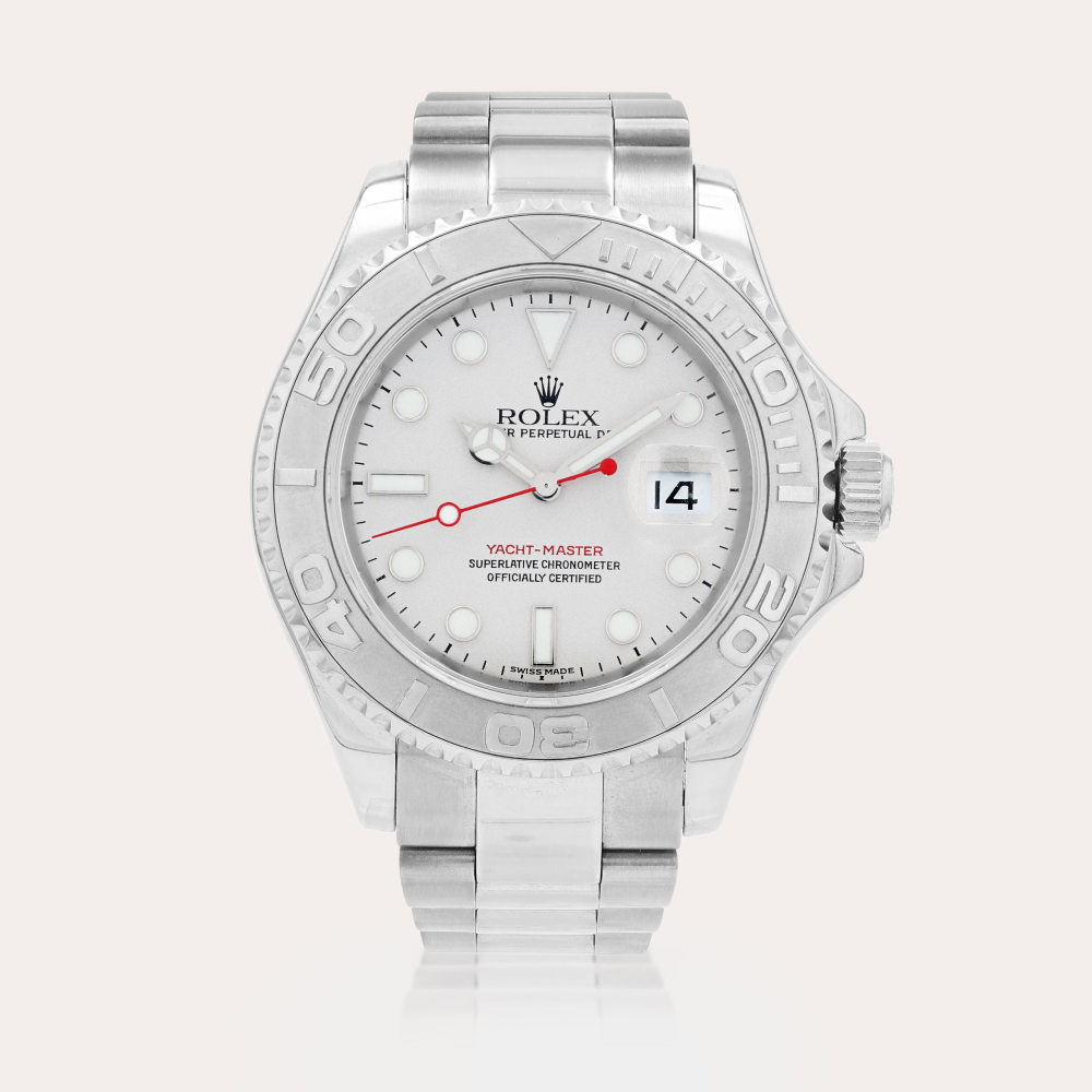 RolexYacht-Master, reference 16622 Montre bracelet en acier et platine avec date | Stainless steel and platinum wristwatch with date and bracelet Vers 2001 | Circa 2001