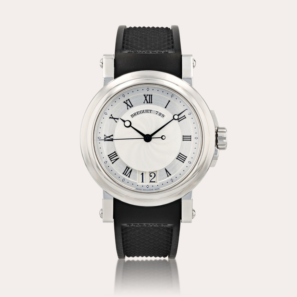 BreguetMarine, reference 5817 Montre bracelet en acier avec date | Stainless steel wristwatch with date Vers 2005 | Circa 2005