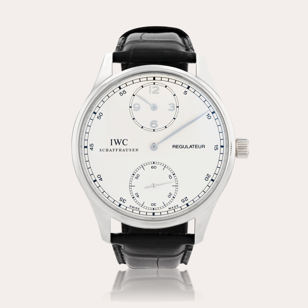 IWCPortugieser Regulateur, limited edition, reference 5444 Montre bracelet en platine | Platinum wristwatch Vers 2007 | Circa 2007