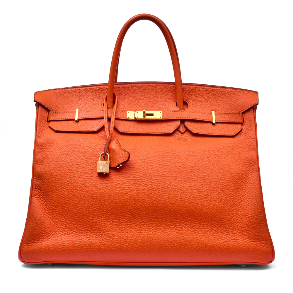 Hermès  Orange H Togo Birkin 40 Gold Hardware, 2003