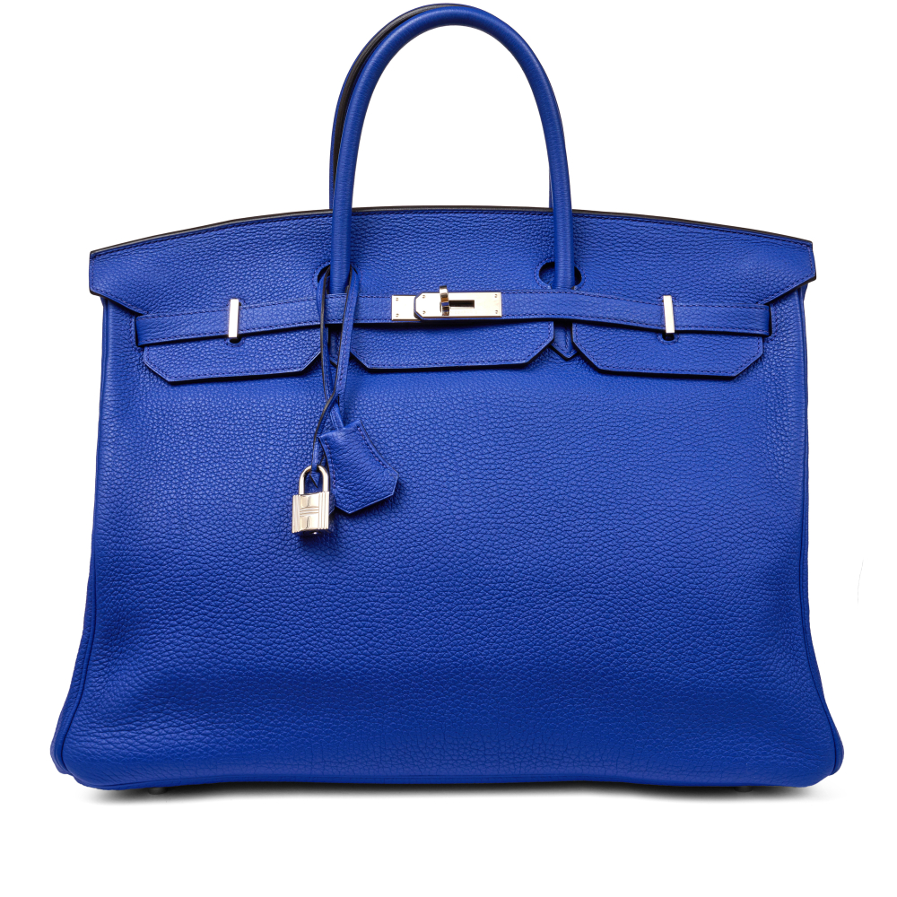 Hermès  Bleu Electrique Togo Birkin 40 Palladium Hardware, 2011