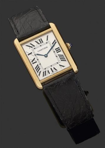 cartier tank solo or jaune