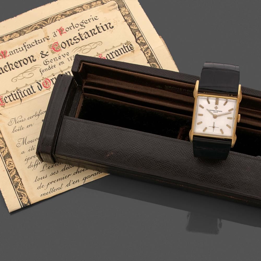 VACHERON CONSTANTIN REF. 4449 A gold manual winding wristwatch by Vacheron Constantin, from the 50's.