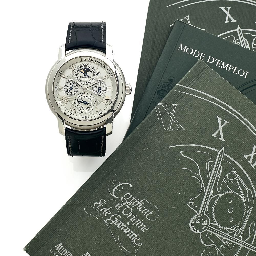 AUDEMARS PIGUET JULES AUDEMARS. EQUATION DU TEMPS. REF - 26003BC. CIRCA 2009 A white gold self winding wristwatch with complica...